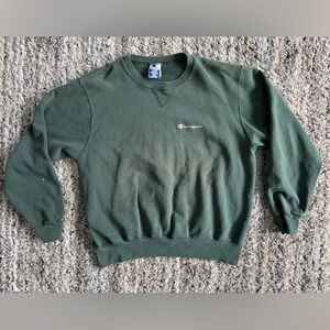 Vintage Green Champion Pullover Crewneck XL 23x24